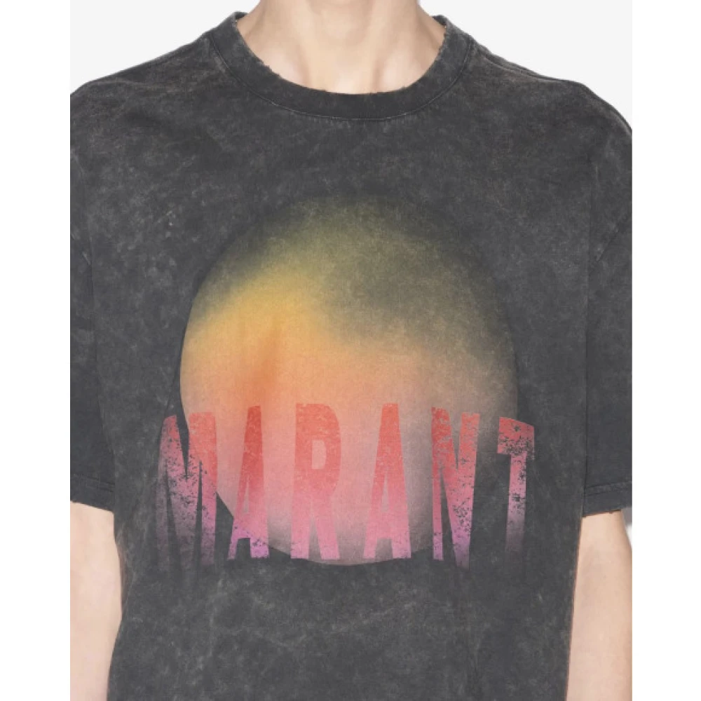 Isabel marant Stijlvolle Hugo T-shirt voor mannen Black Heren
