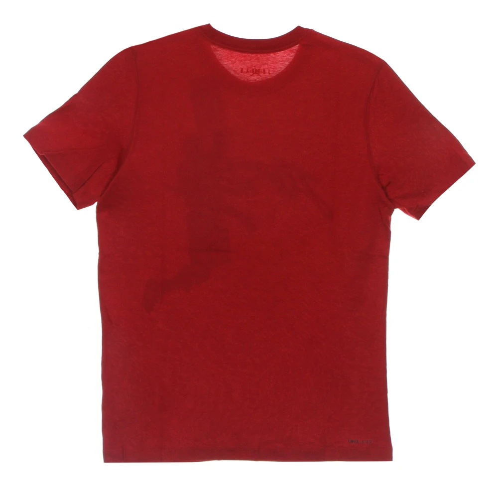 Jordan Crew Gym Rood Zwart T-shirt Red Heren