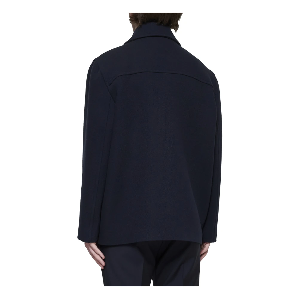 Valentino Blauwe Winterjas Blue Heren
