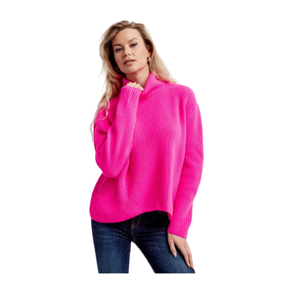 Pinko Vigogna Sweater Stijlvol en Comfortabel Roze Dames