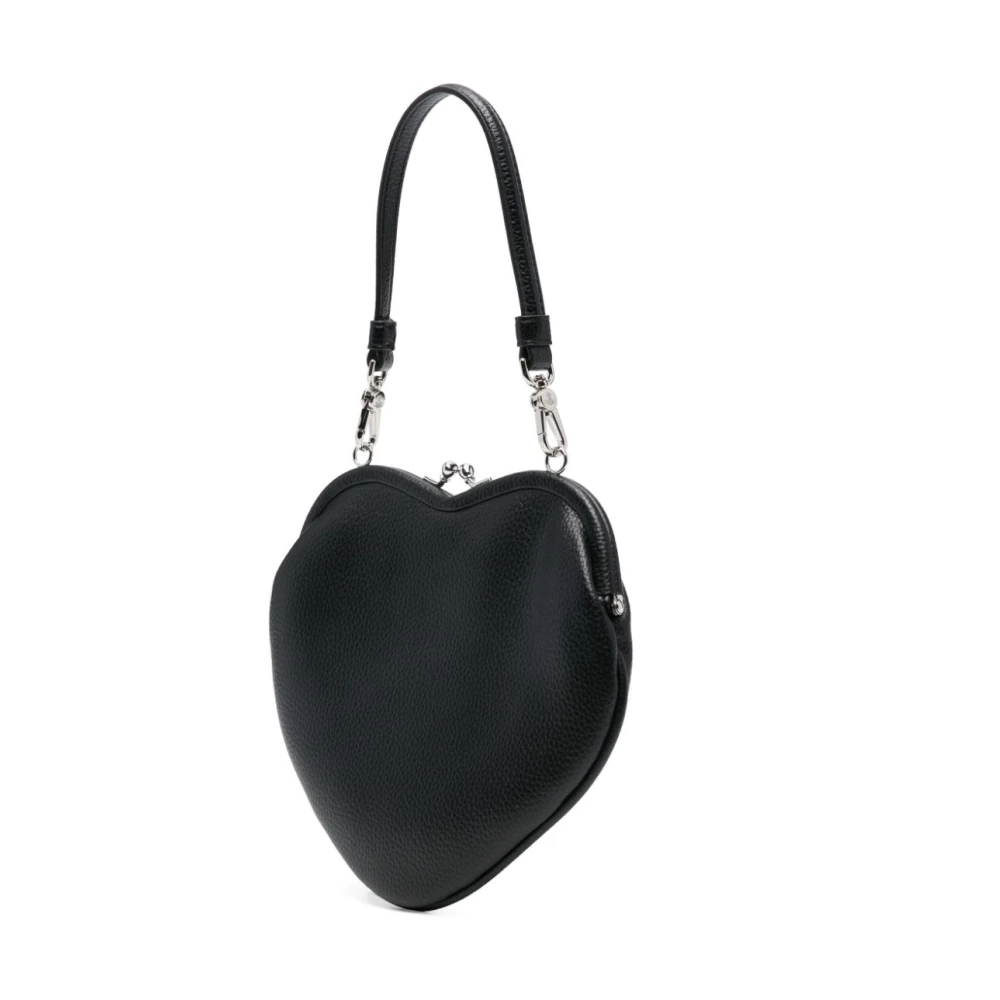 Vivienne Westwood Zwarte Schoudertas met Hartmotief Black Dames