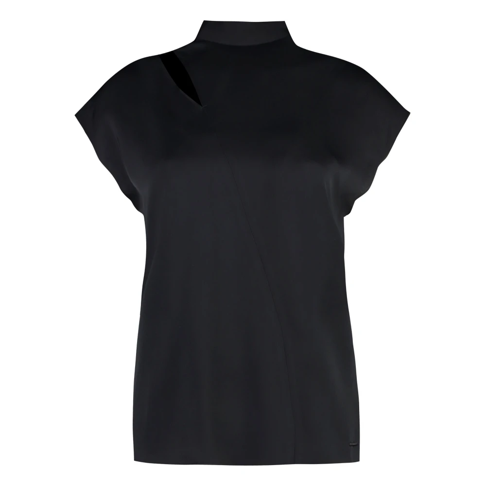 Calvin Klein Blouse met uitsnijding Black Dames