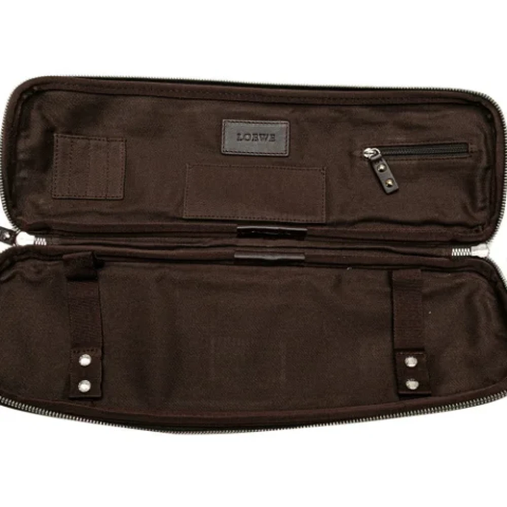 Loewe Pre-owned Canvas handbags Black Dames