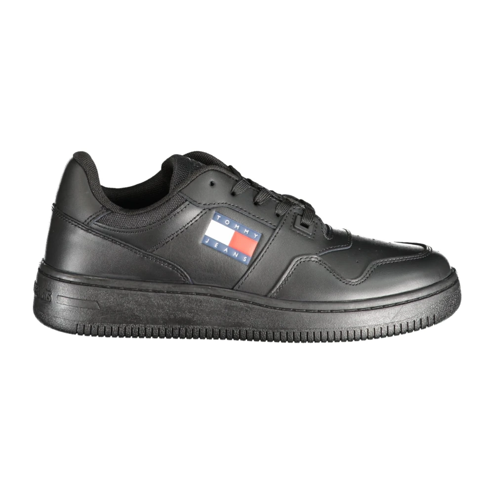 Tommy Hilfiger Black Leather Women Sneaker - EU39/US9 - Image 5