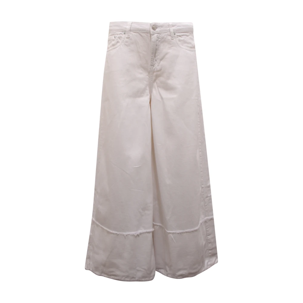 Roy Roger's Women's Beige Denim Trousers With Model P22rnd049p3420975