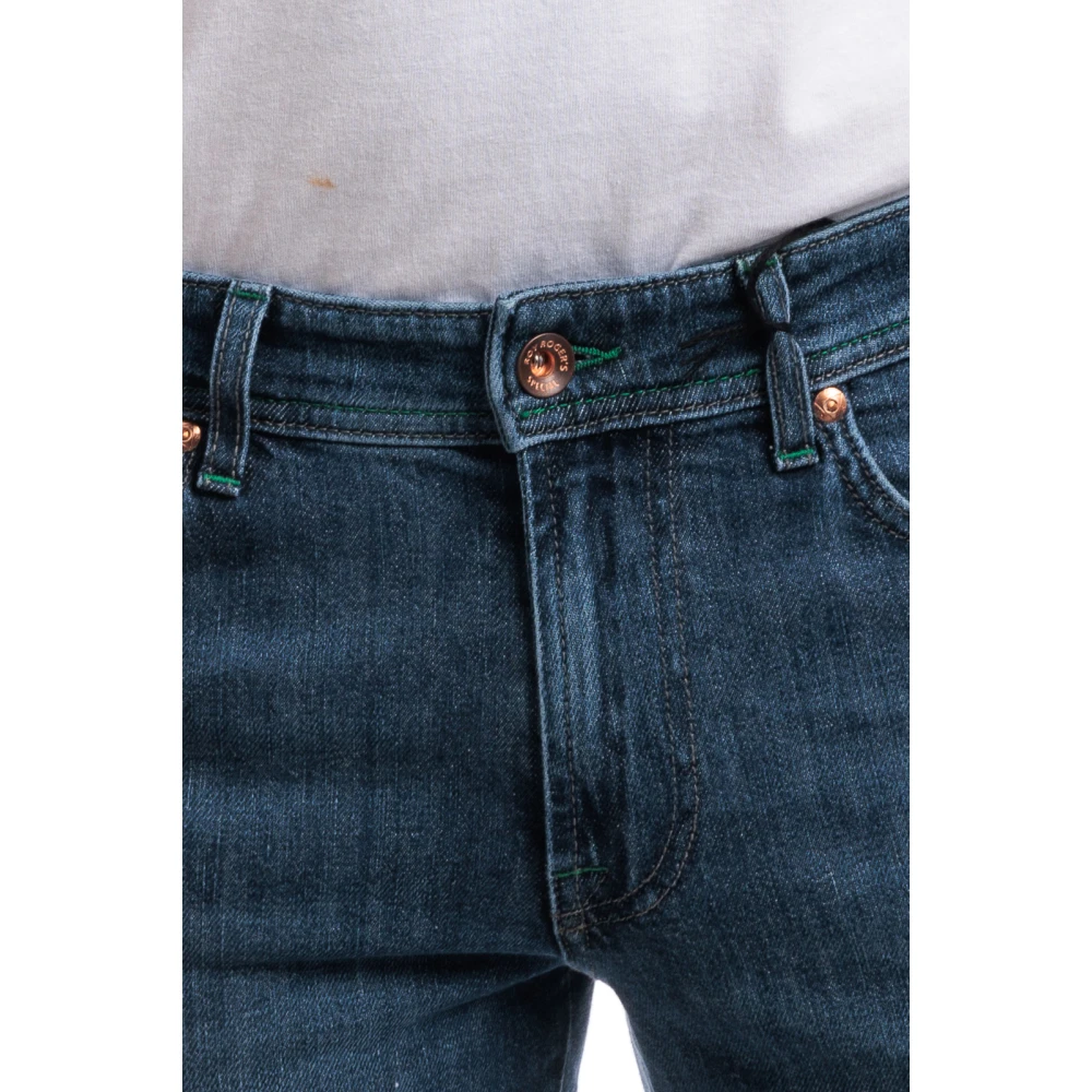Roy Roger's Vintage Stone Denim Stretch Jeans Blue Heren
