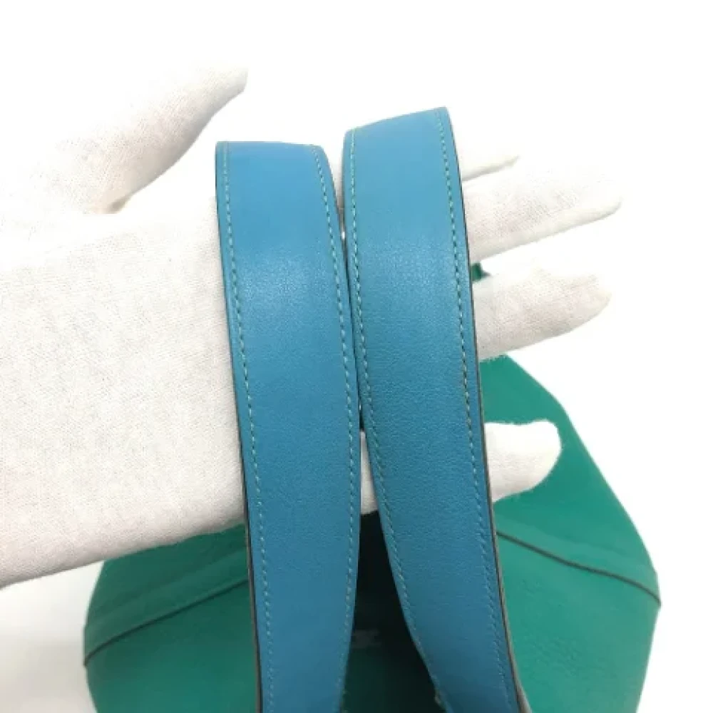 Hermès Vintage Pre-owned Leather handbags Green Dames