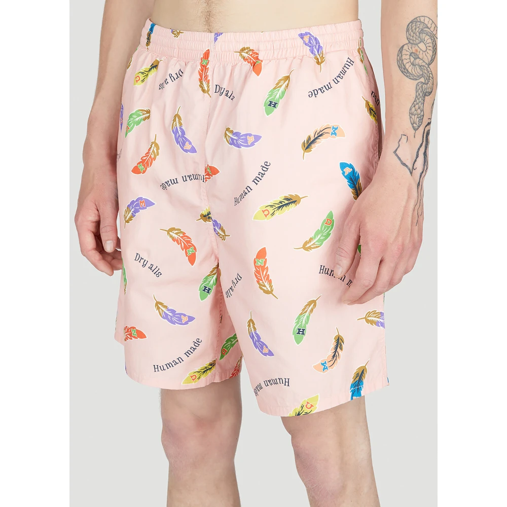 Human Made Verenprint katoenen shorts Pink Heren