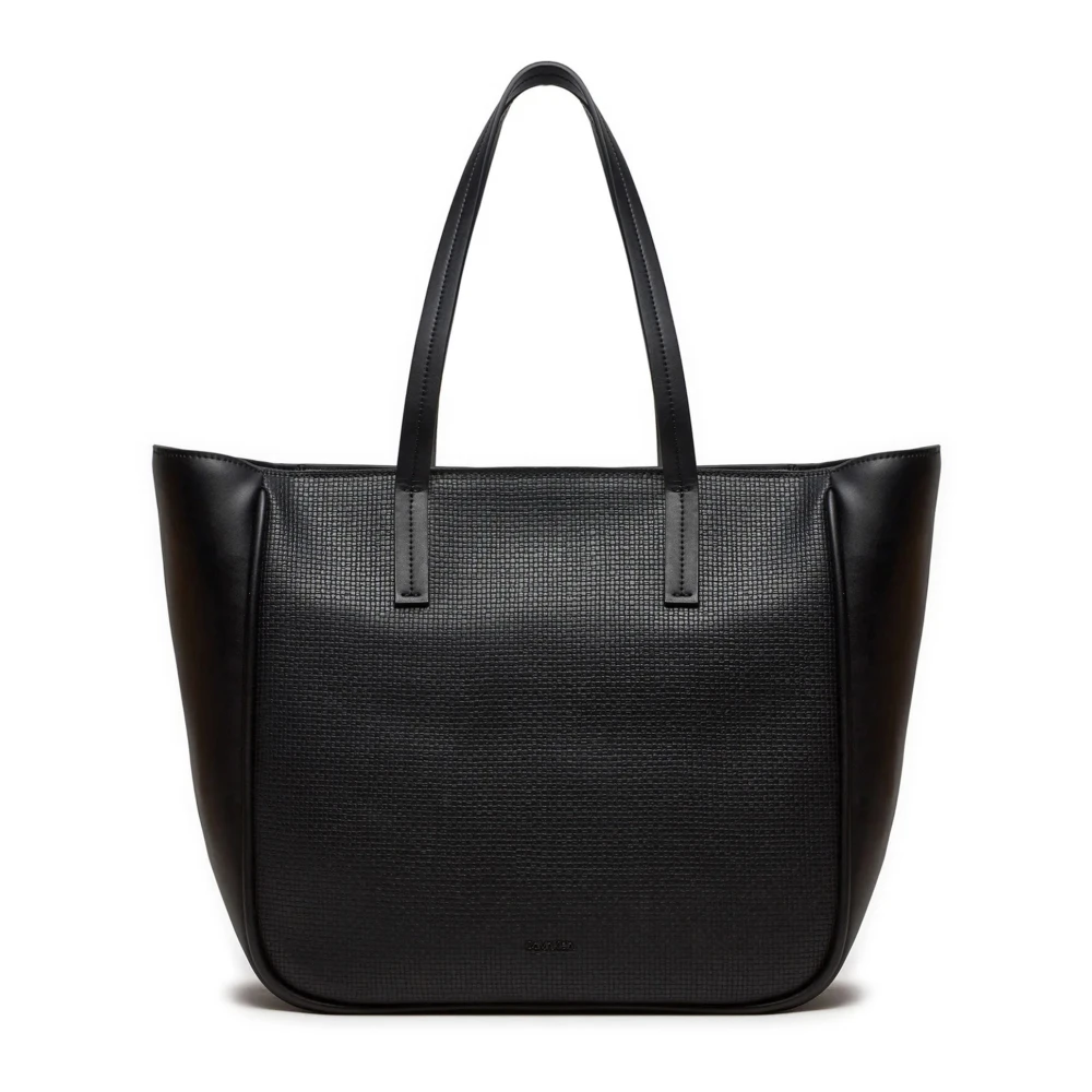 Calvin Klein Verfijnde Shopper Tas Herfst Winter Collectie Black Dames