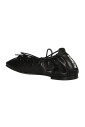black-leather-lace-up-ballerina-shoes