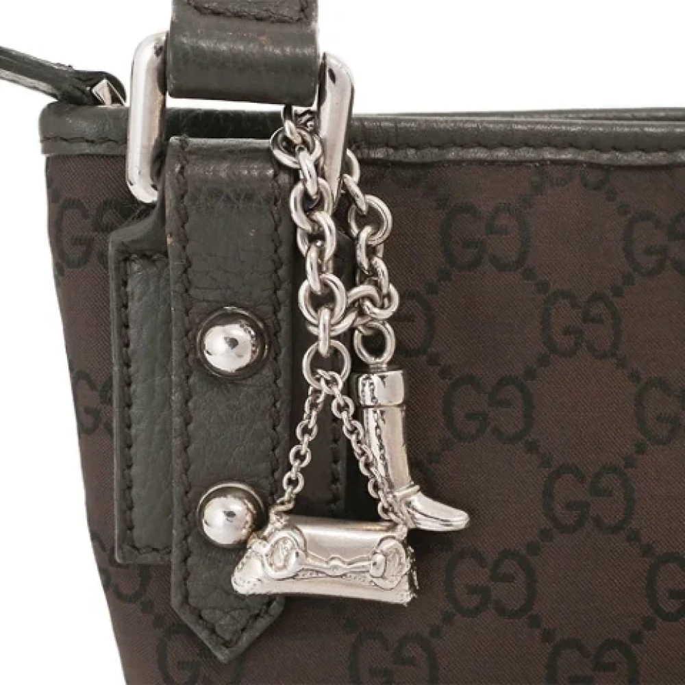 Gucci Vintage Pre-owned Nylon gucci-bags Brown Dames