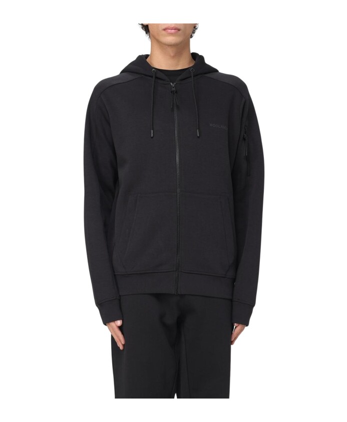 zwarte-fleece-zip-hoodie-activewear