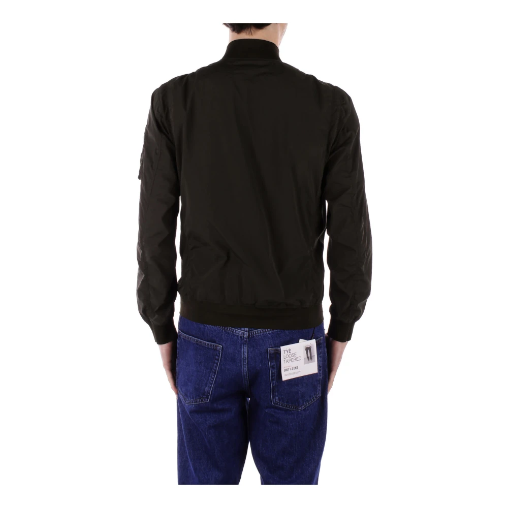 C.P. Company Slim Fit Logo Side Zip Coat Black Heren