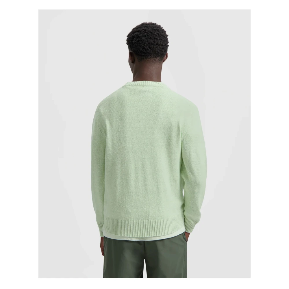 Olaf Hussein Essential Knit Trui Lichtgroen Green Heren