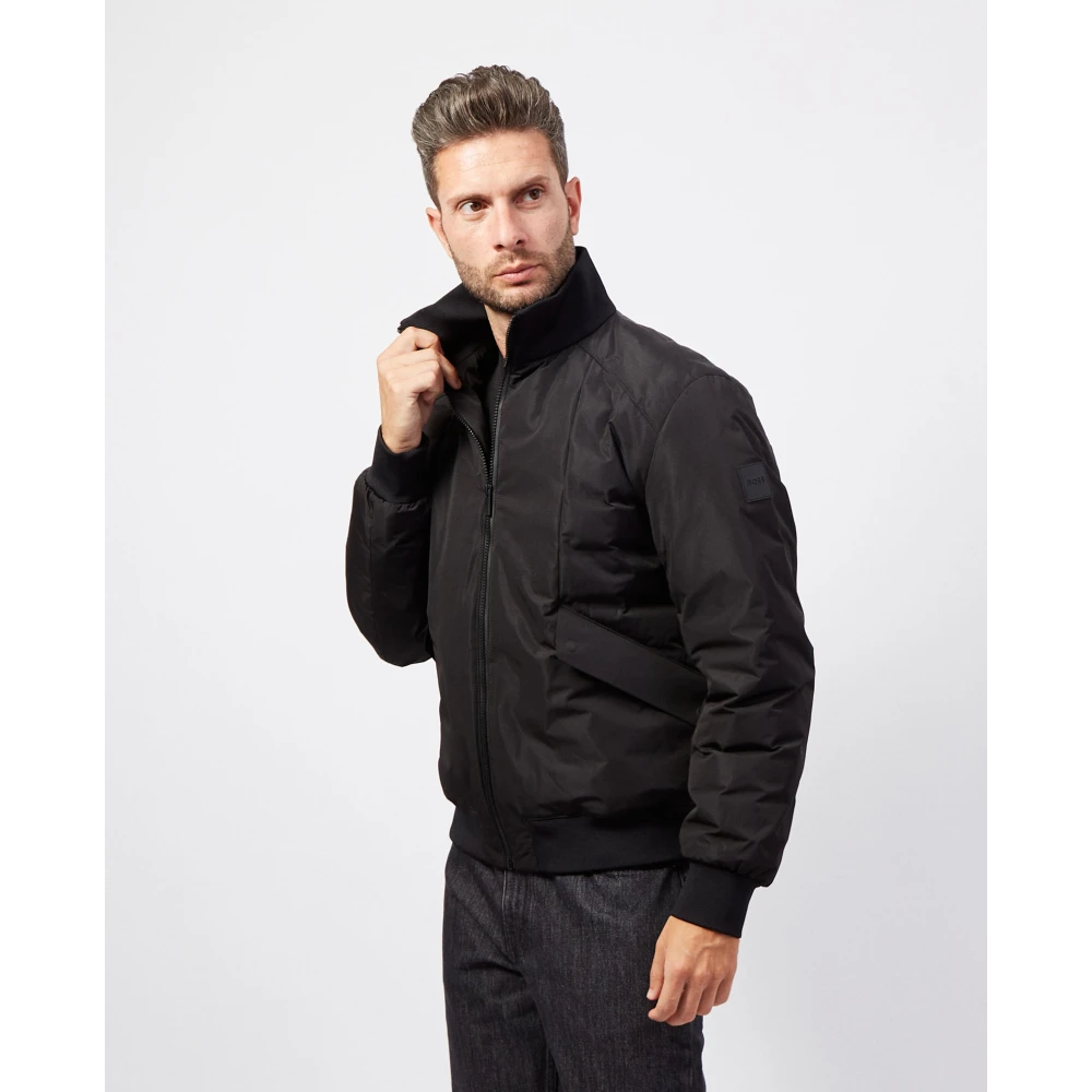 Boss Zwarte Sportieve Jas Black Heren