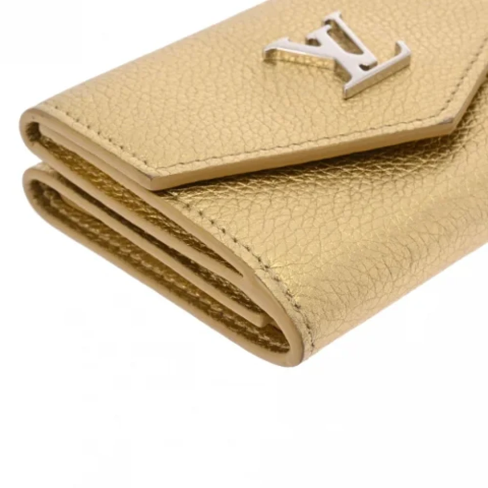 Louis Vuitton Vintage Pre-owned Leather wallets Yellow Dames