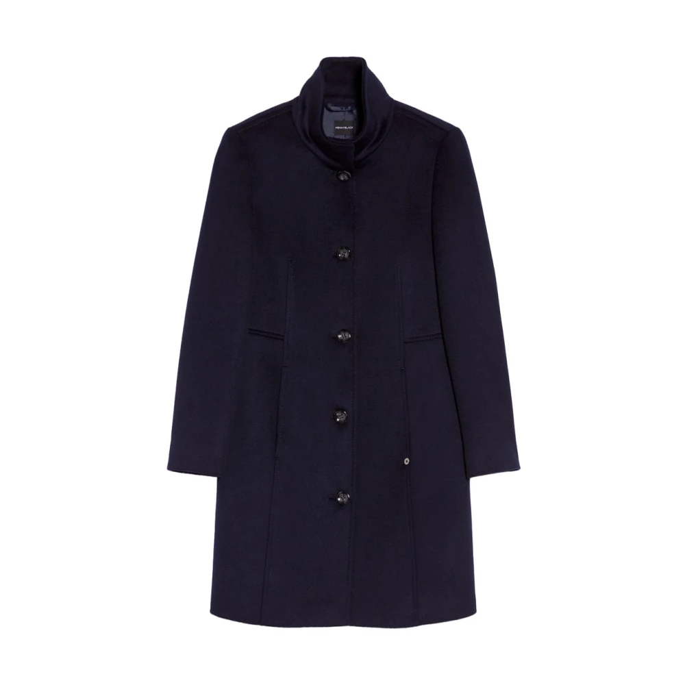 Pennyblack Wollen jas Liz slanke silhouet Blue Dames
