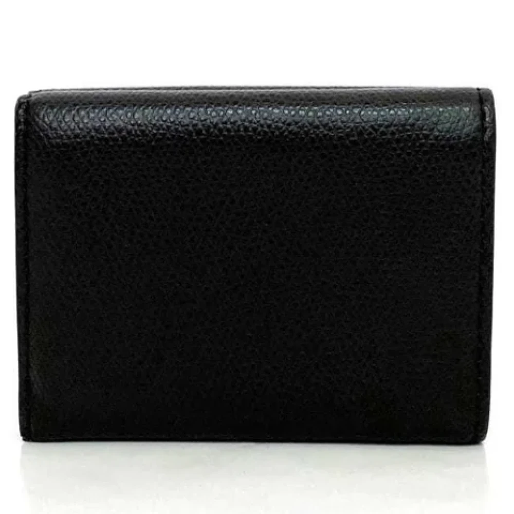 Fendi Vintage Pre-owned Leather wallets Black Unisex