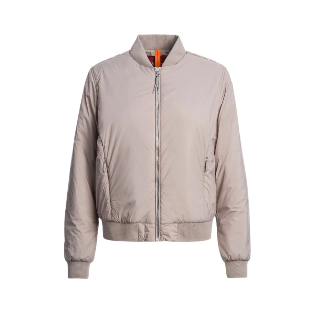 Parajumpers Women's Gray Lux Padded Bomber - Bomber Jackets - L - Jackets