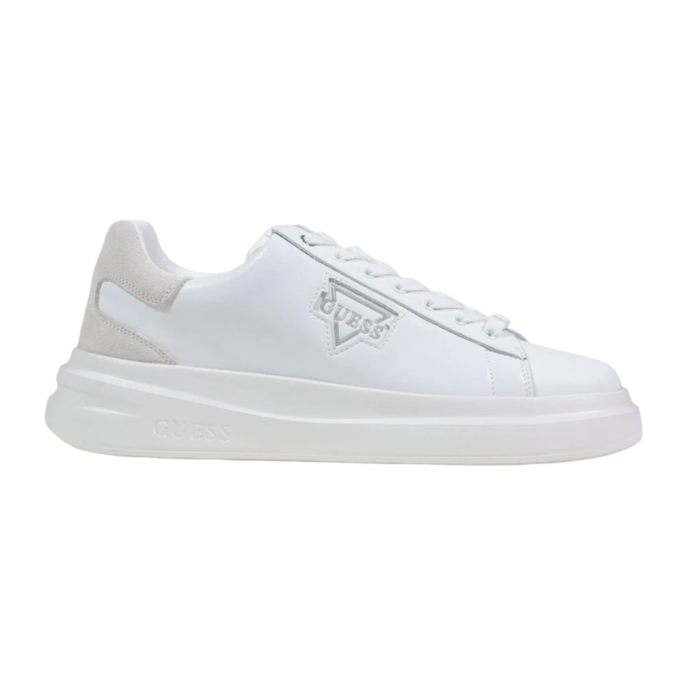 Guess Men's White Elban Trainers - Sneakers - 10 Uk - Shoes
