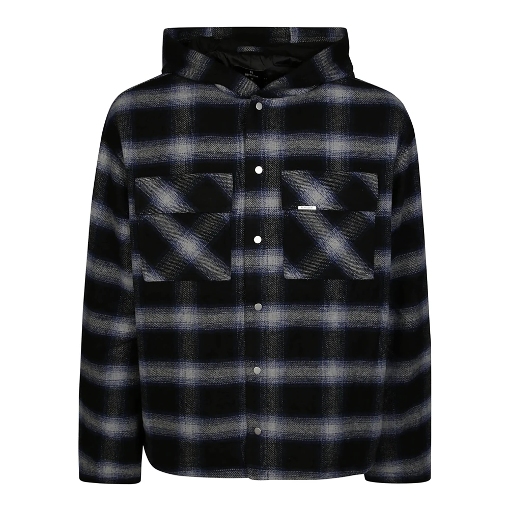 REPRESENT Hooded Overshirt Blue, Herr