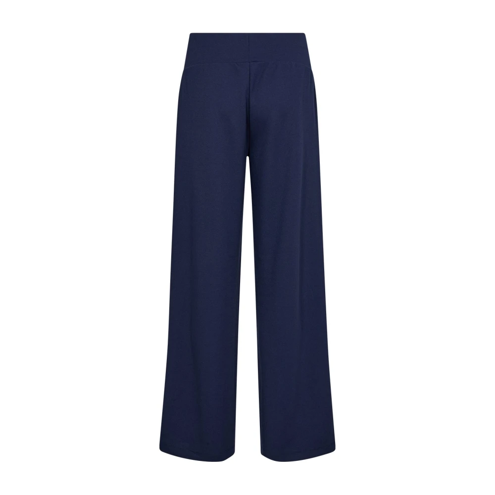 Soyaconcept Klassieke Wijde Pijp Broek Blauw Blue Dames