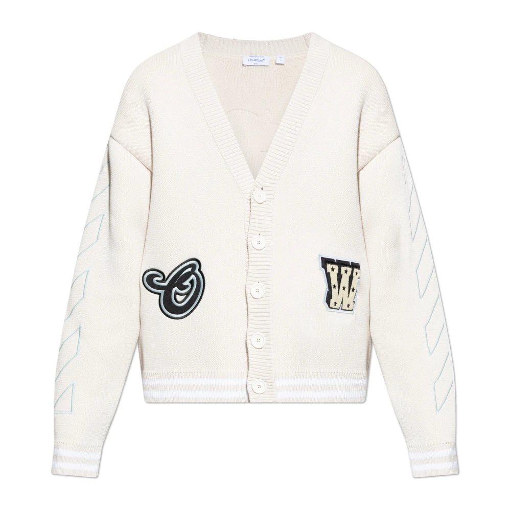 Off White Uomo Bianco Off Maglie, L, New,