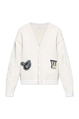 Star Logo Diagonal Varsity Stickad Kofta