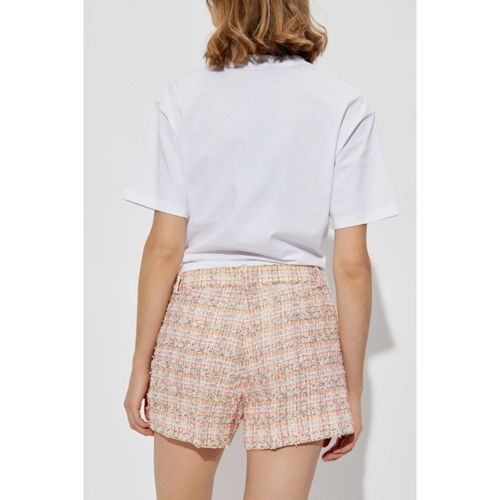 Versace T-shirt met applicatie en drapering White Dames