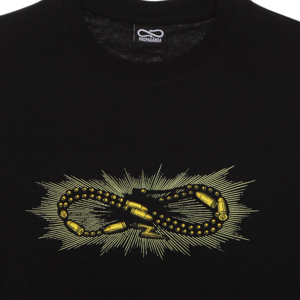 Propaganda Zwarte Faith Tee Korte Mouw T-shirt Black Heren