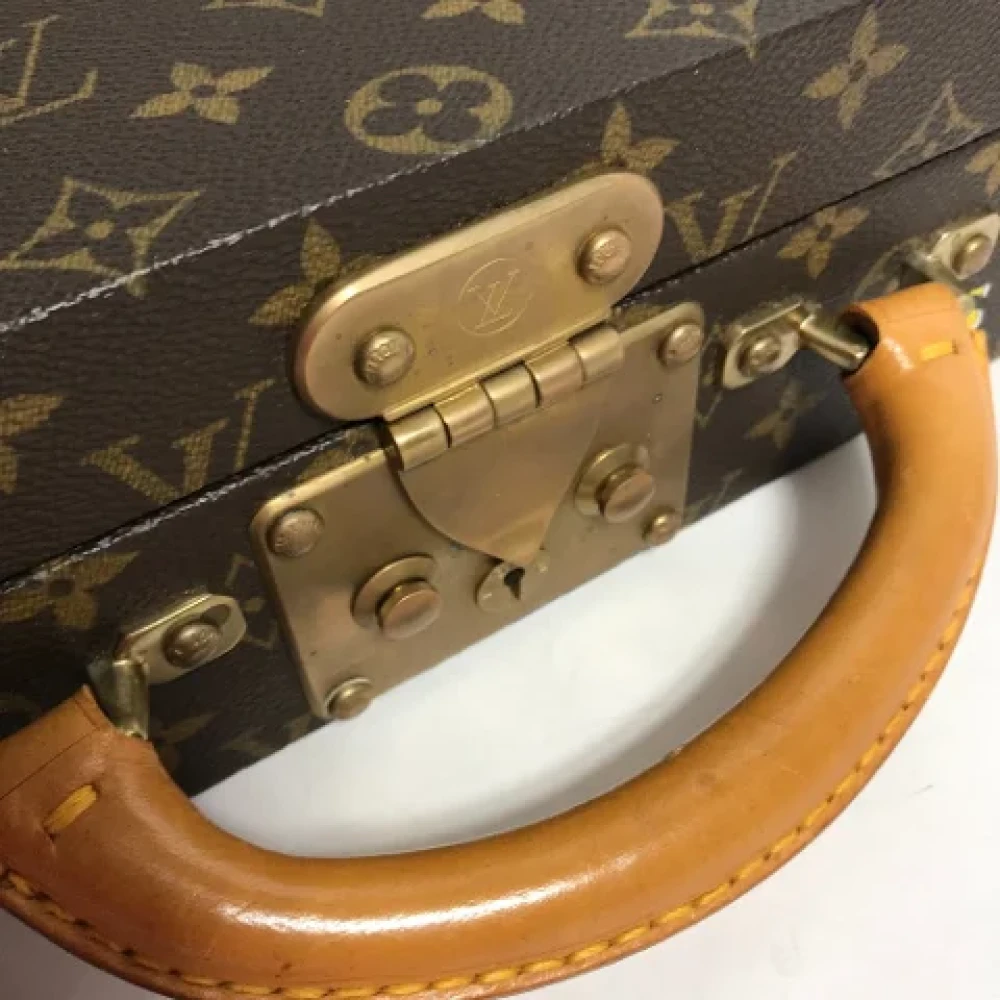 Louis Vuitton Vintage Pre-owned Cotton home-office Brown Dames