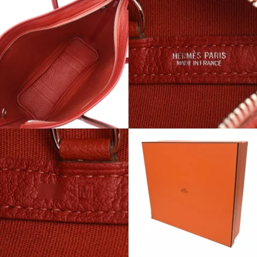 Hermès Vintage Pre-owned Canvas handbags Orange Dames