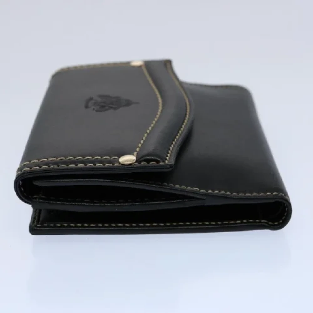 Gucci Vintage Pre-owned Leather wallets Black Dames