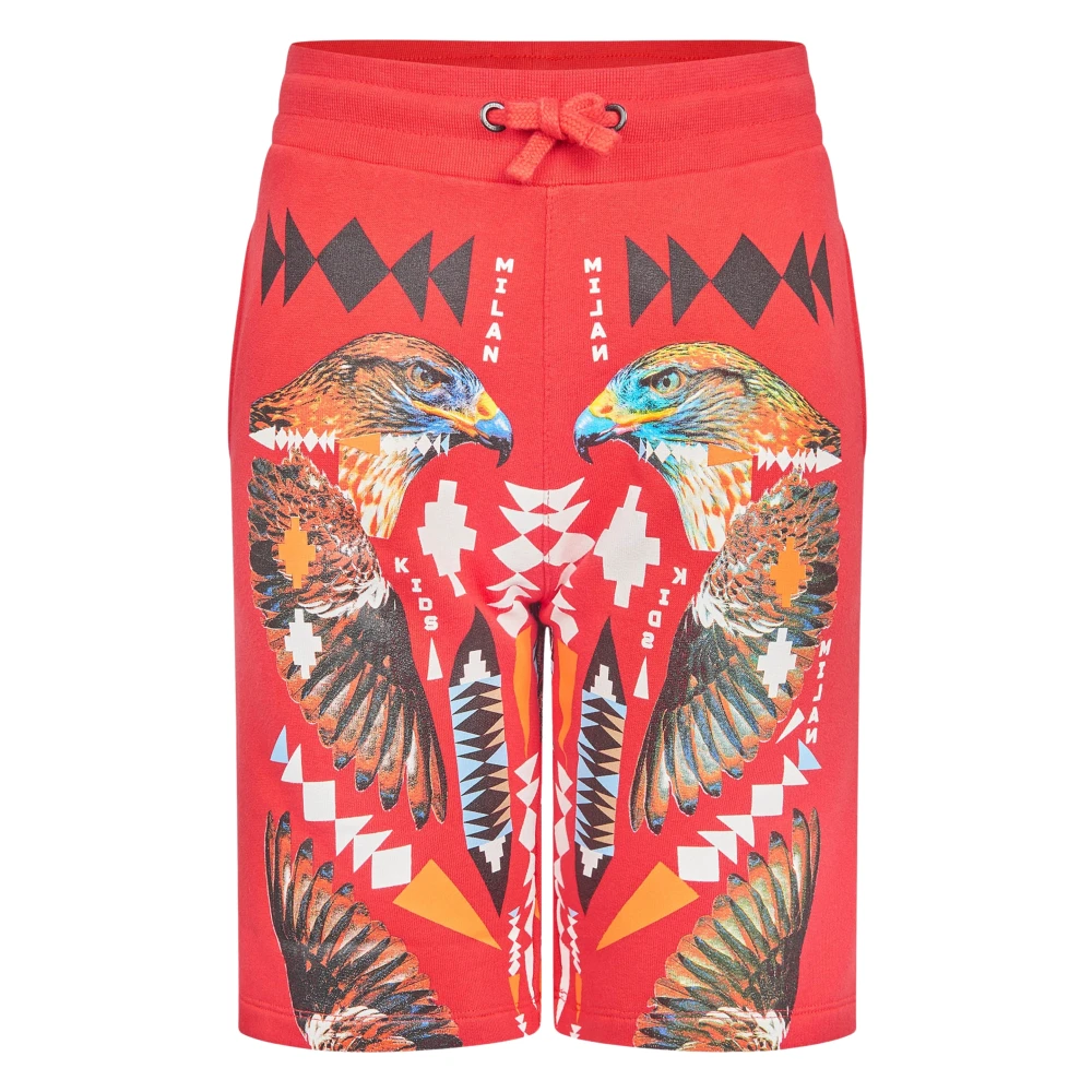 Marcelo Burlon Boys Red Trendy Shorts - Shorts - 10 Y - Kids