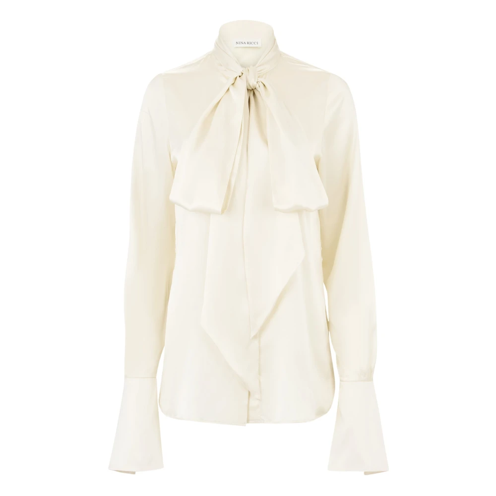 Nina Ricci Satin Lavaliere White Dames