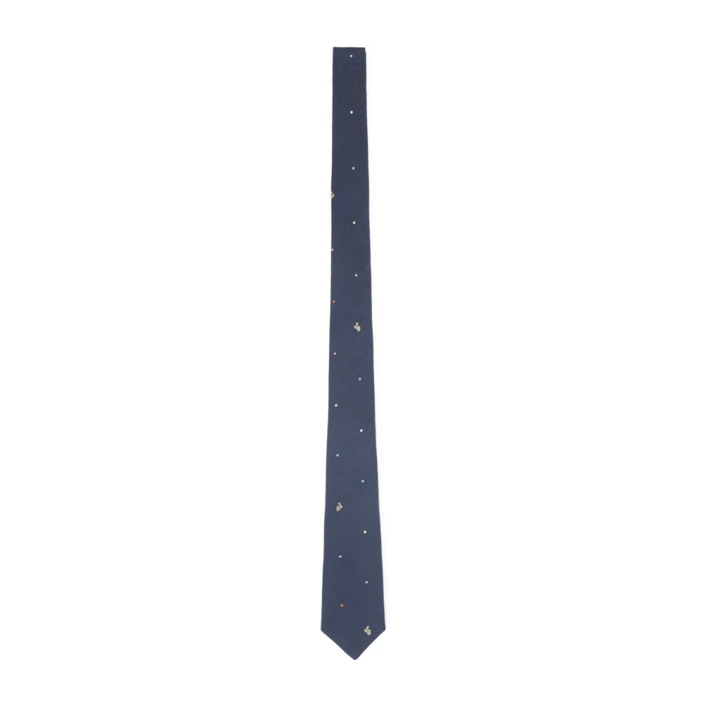 Paul Smith Uomo Blu - Cravatta Coniglio A Pois - Accessories - One Size