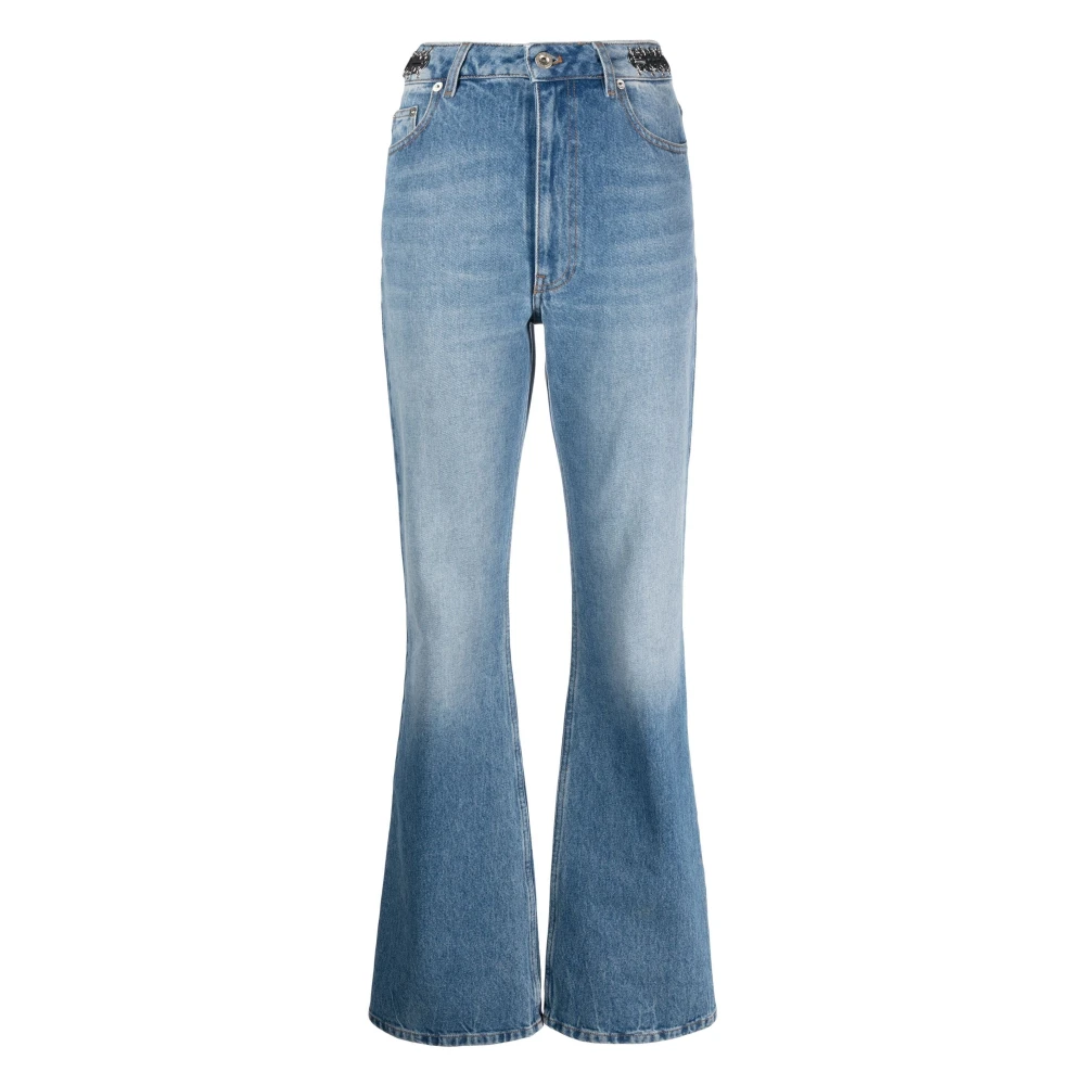 Paco Rabanne Blauwe Flare Jeans Blue Dames