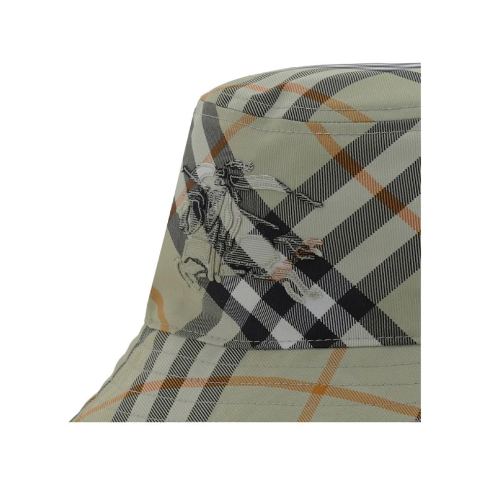 Burberry Geruite Bucket Hat Multicolor Dames