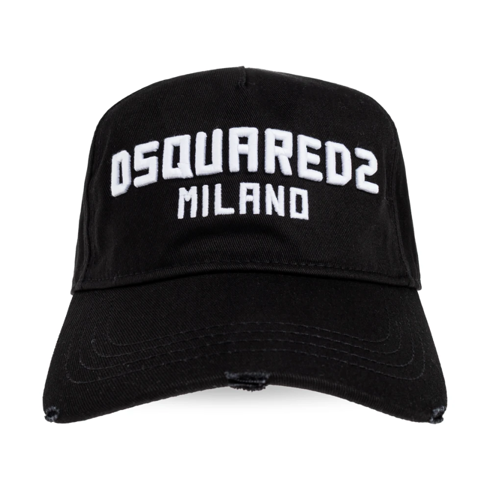 Dsquared2 Men's Black Hats & Caps, One Size, Baseball Cap
