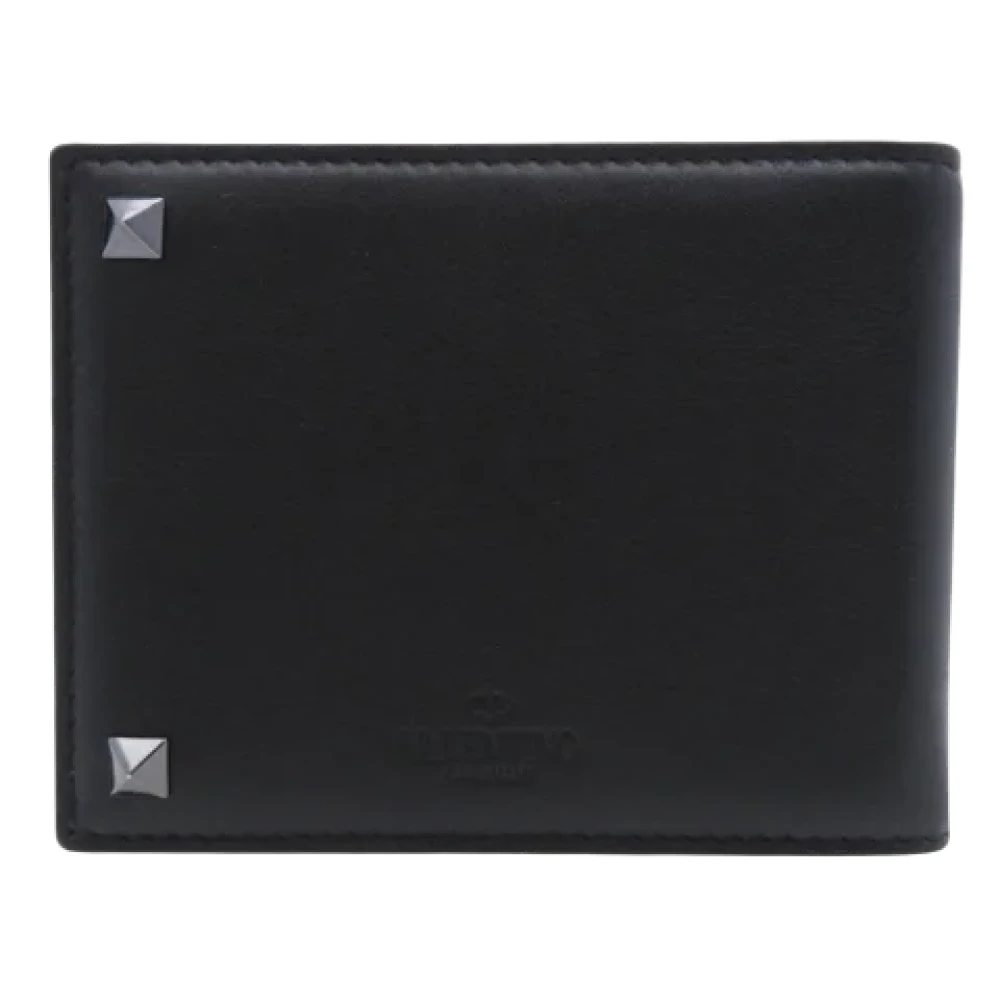 Valentino Vintage Pre-owned Leather wallets Black Heren