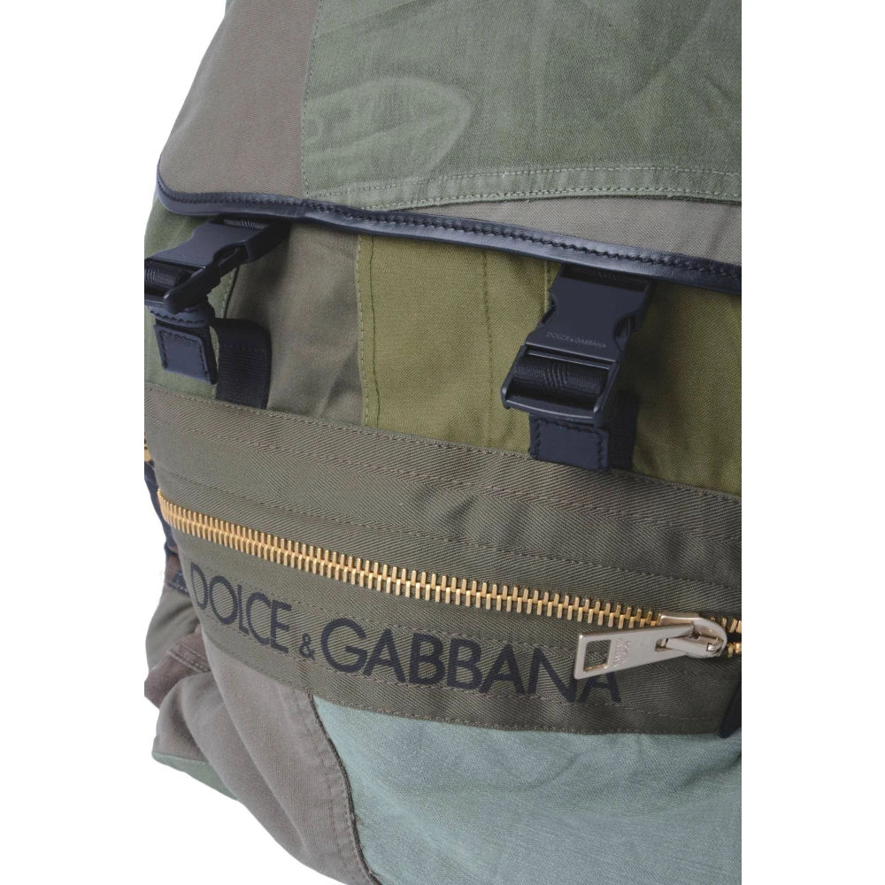 Dolce & Gabbana Camouflage Heren Rugzak Green Heren