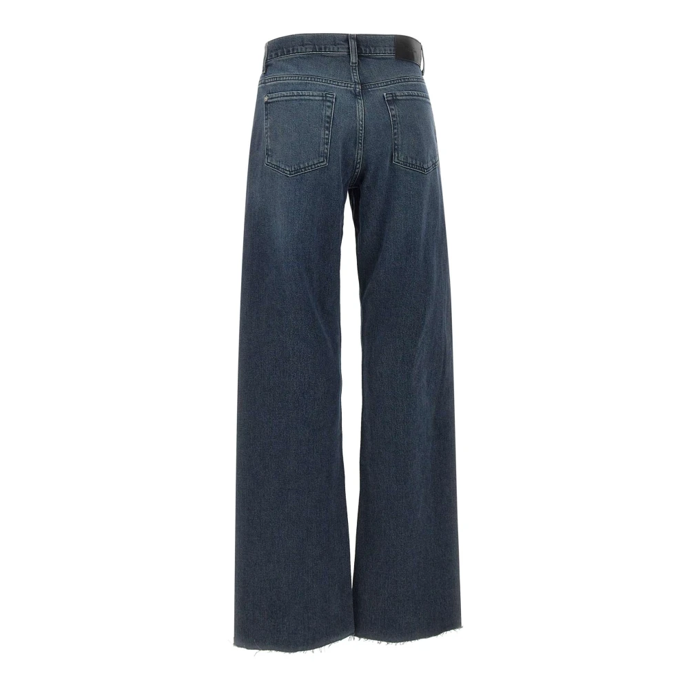 7 For All Mankind Wijde Jeans Denim Blue Dames