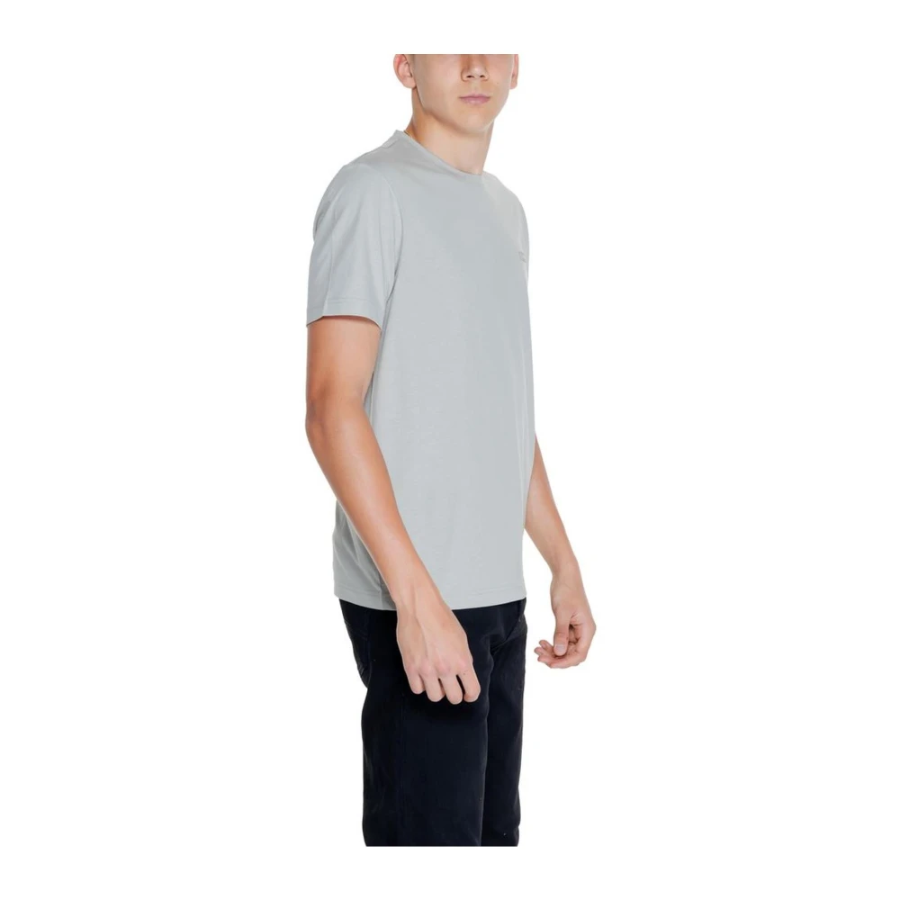 Calvin Klein Klassiek Grijs Katoenen T-Shirt voor Mannen Gray Heren