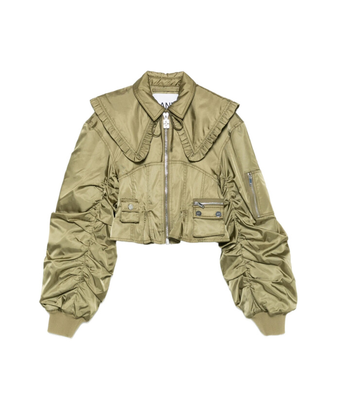 veste-olive-a-fermeture-eclair