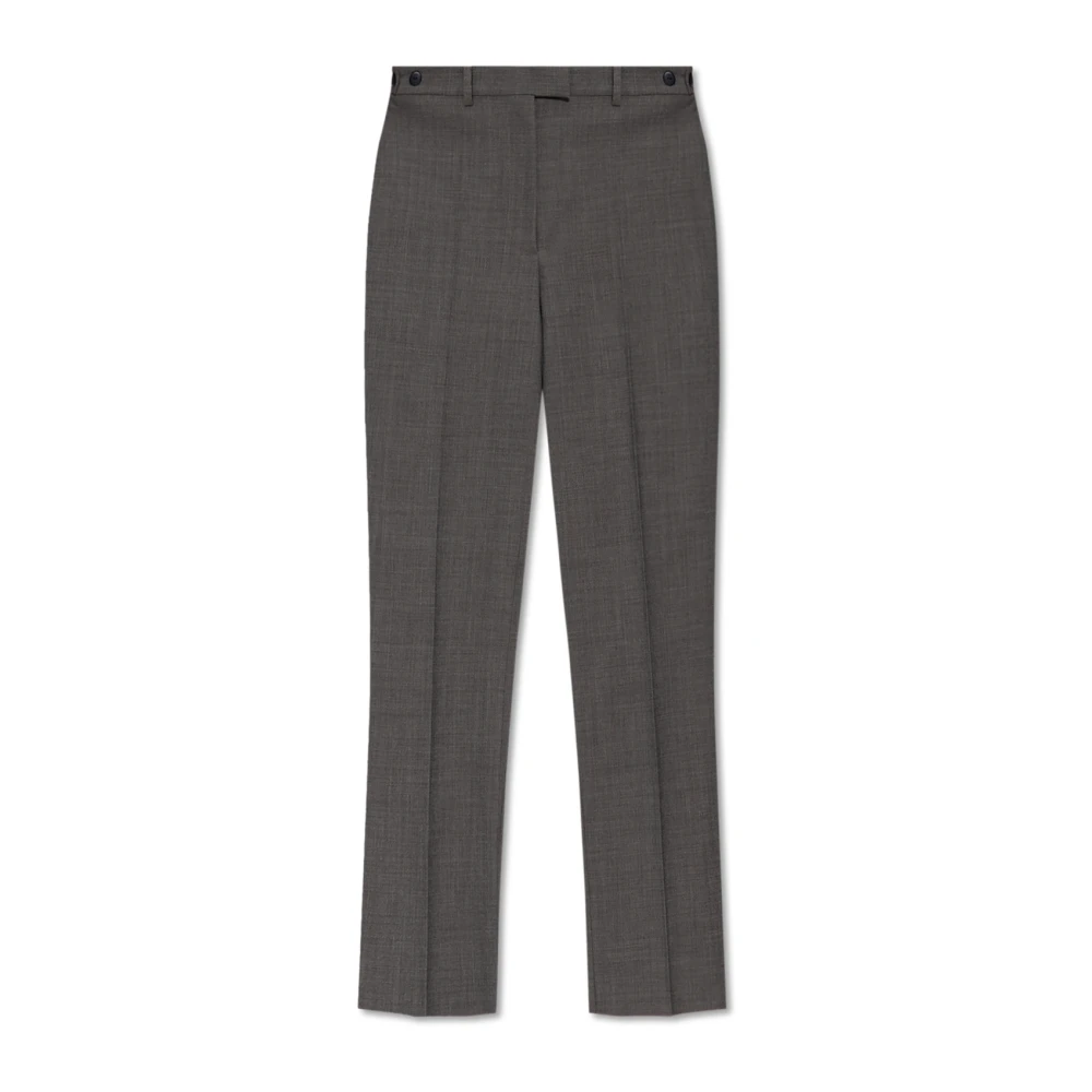 Emporio Armani Grå Byxor Med Veck