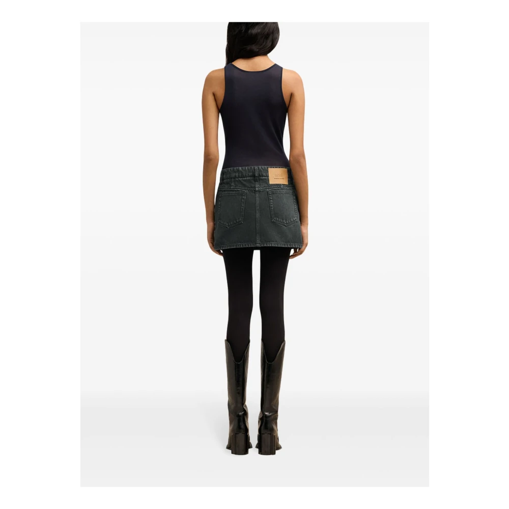 Ami Paris Denim rok Black Dames
