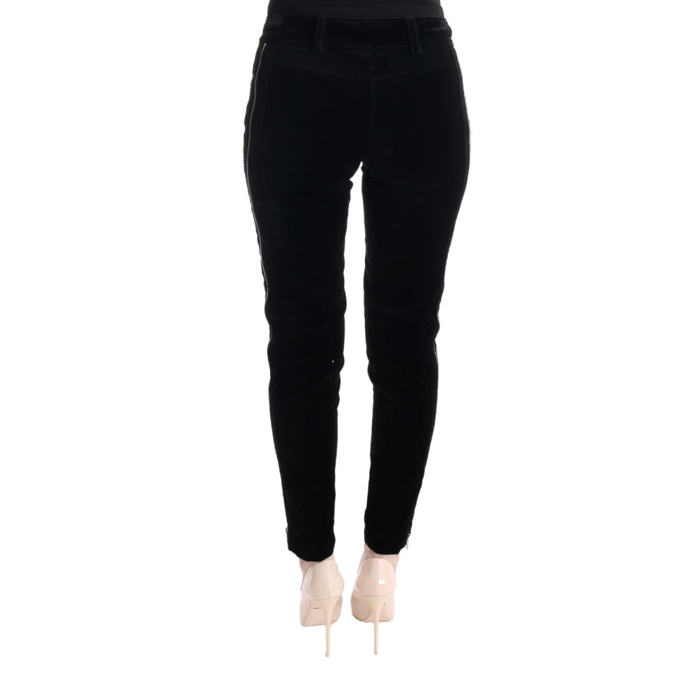 Ermanno Scervino Chique Zwarte Cropped Broek Black Dames