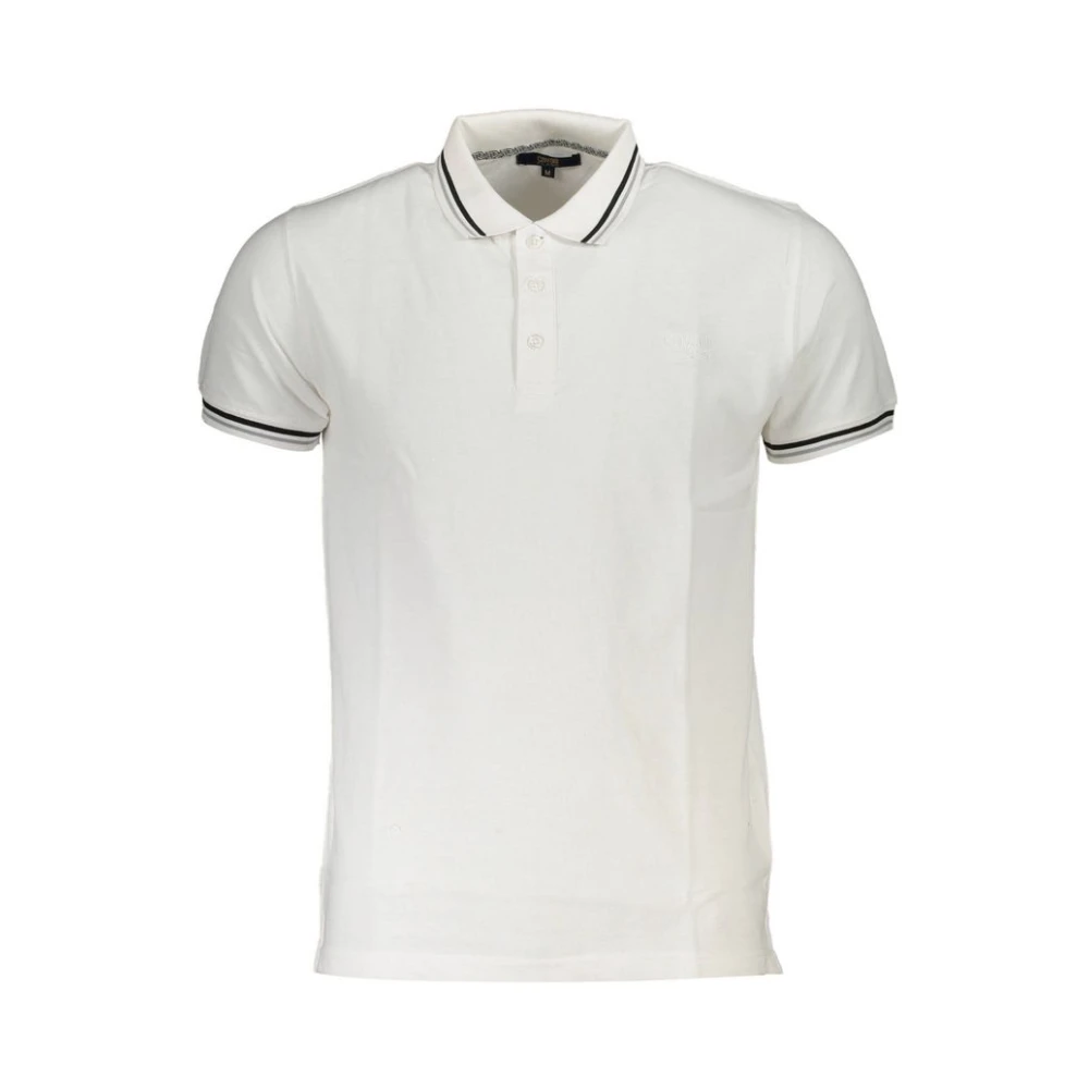 Cavalli Class Polo shirt met borduurwerk White Heren