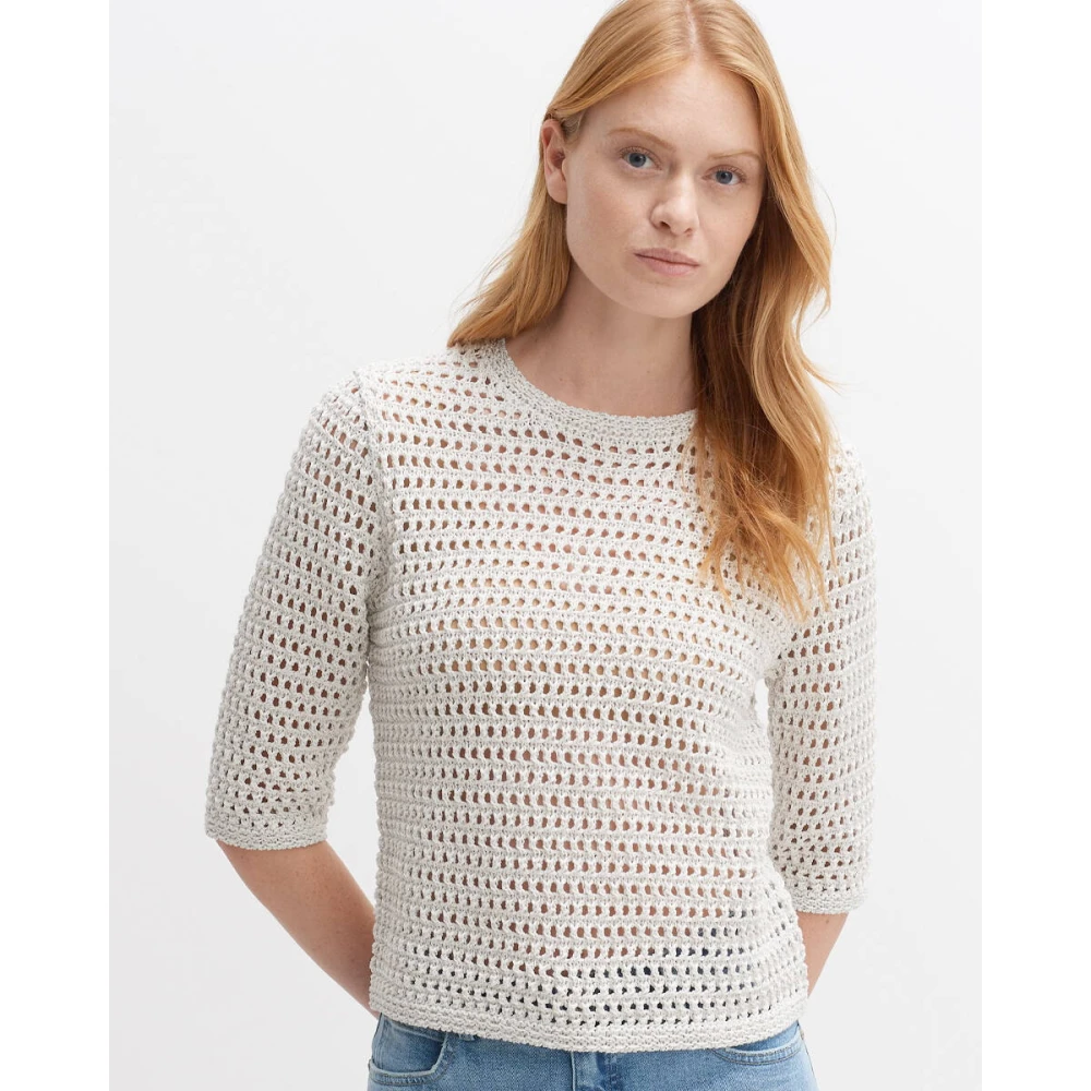 Opus Pullover 10263712101251 White Dames
