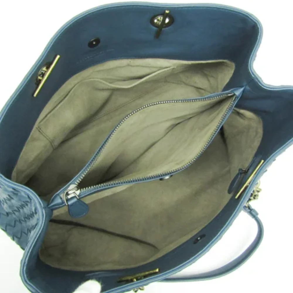 Bottega Veneta Vintage Pre-owned Leather totes Green Dames